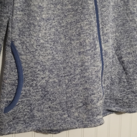 Stan Herman Static Blue Zip Up Jacket Light Coat Petite Small - Picture 4 of 4